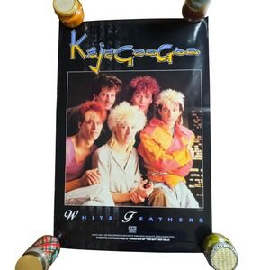 Kajagoogoo White Feathers Vintage 1983 Promo Album Poster 24x36 EMI Records Rock